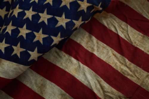 American Flag Background Free Stock Photo