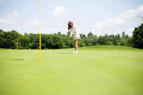 Woman Golfer Golfing Free Stock Photo