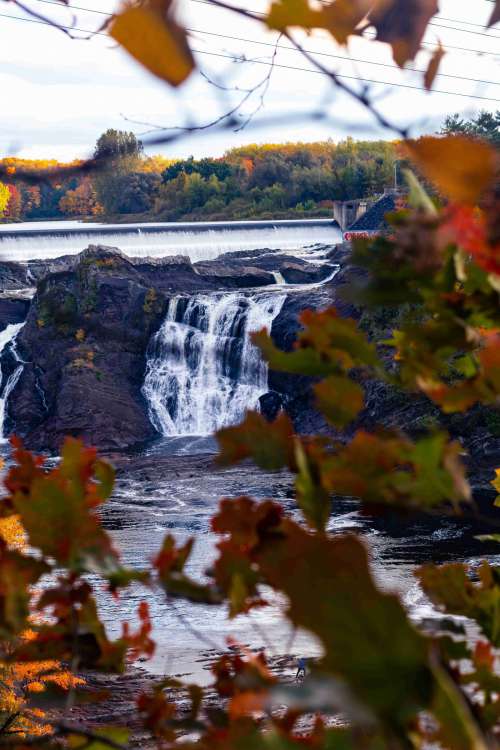 autumn waterfall