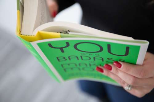 Hands Open Book Free Stock Photo