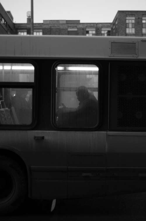 The man on the bus