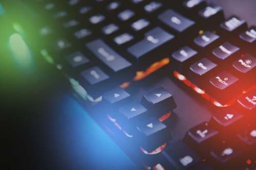 Mechanical gaming keyboard with RGB backlight